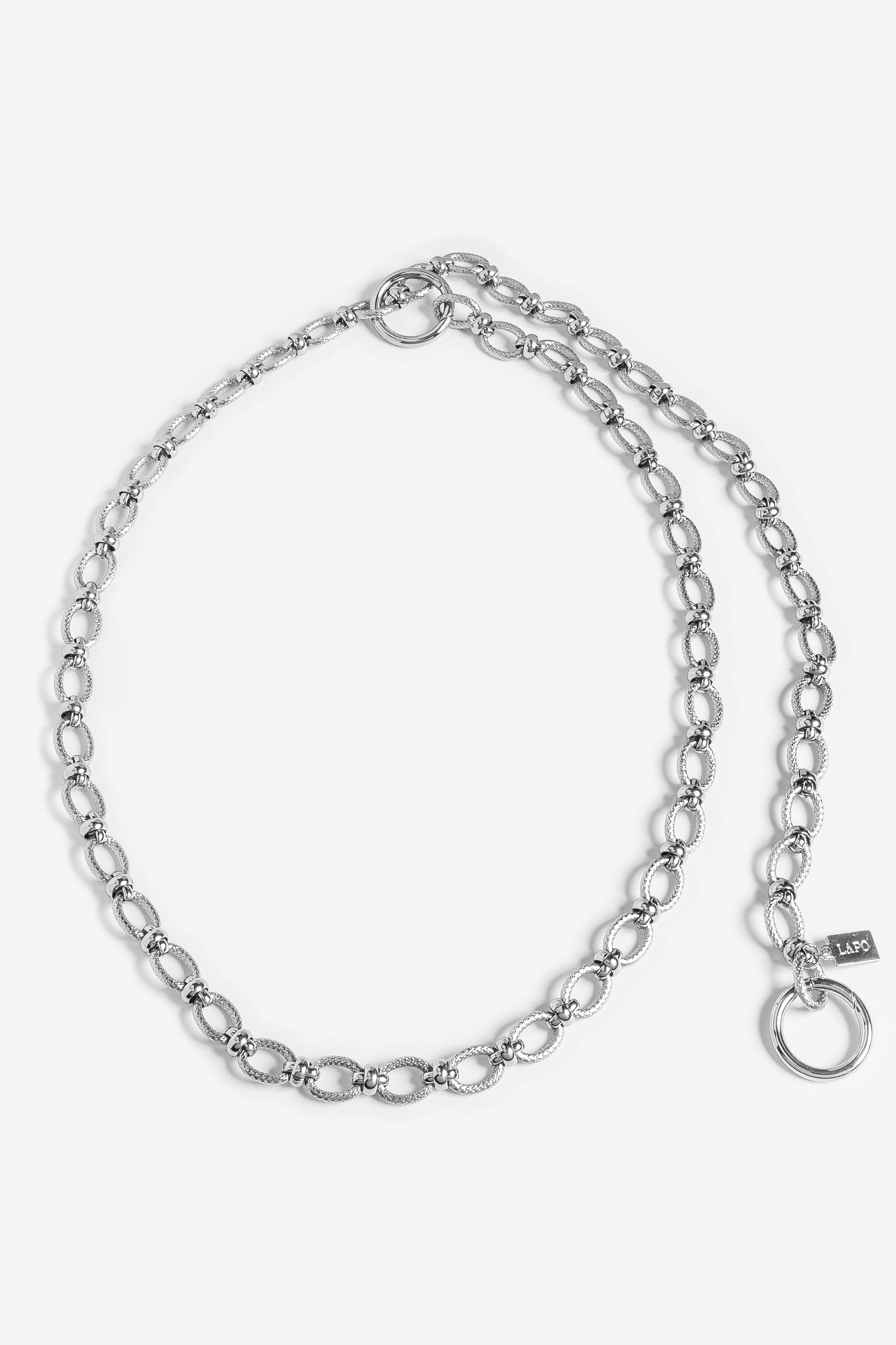 Nebula Silver Bag Chain