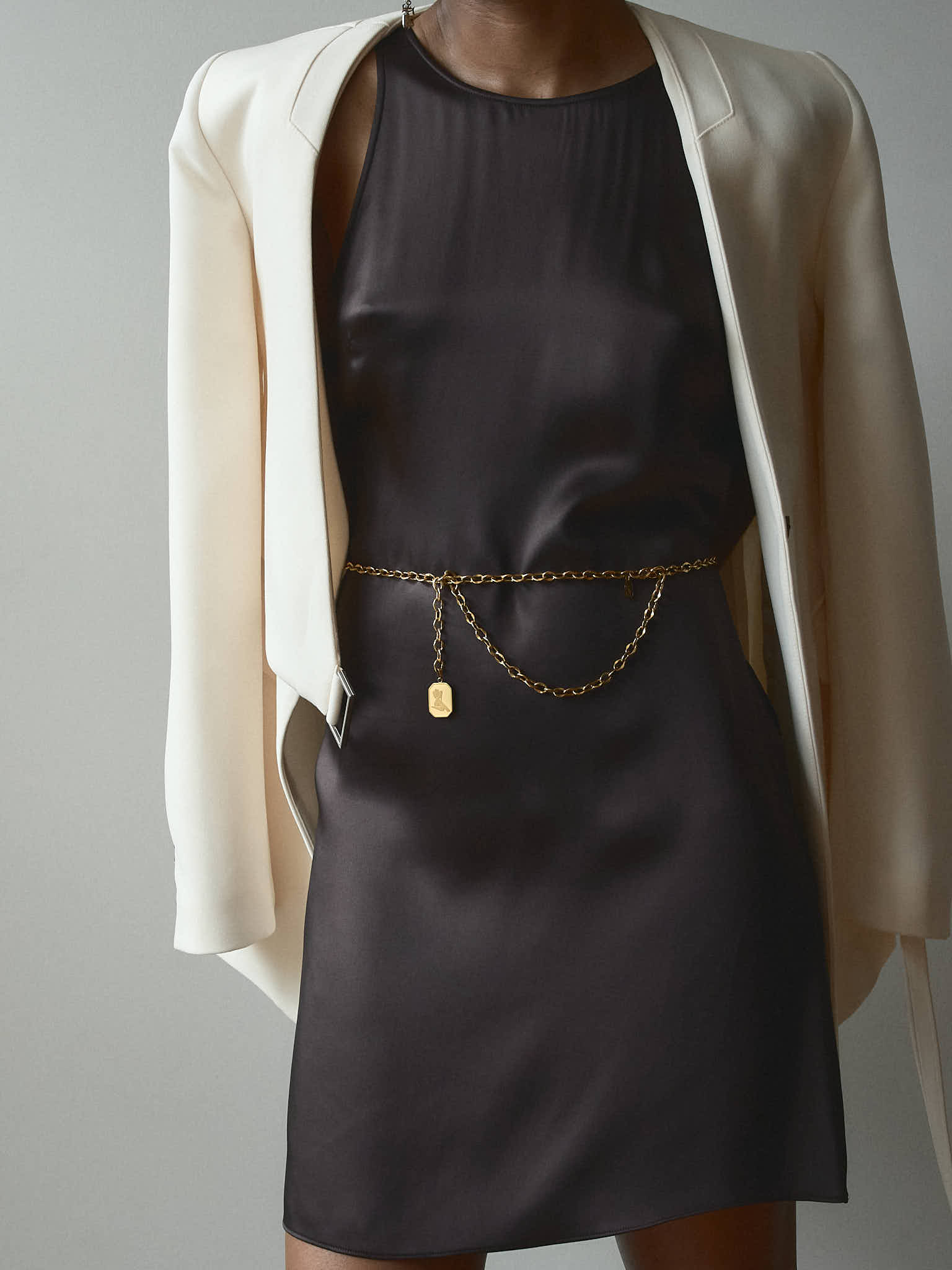 Aminatu Charm Chain Belt - Gold