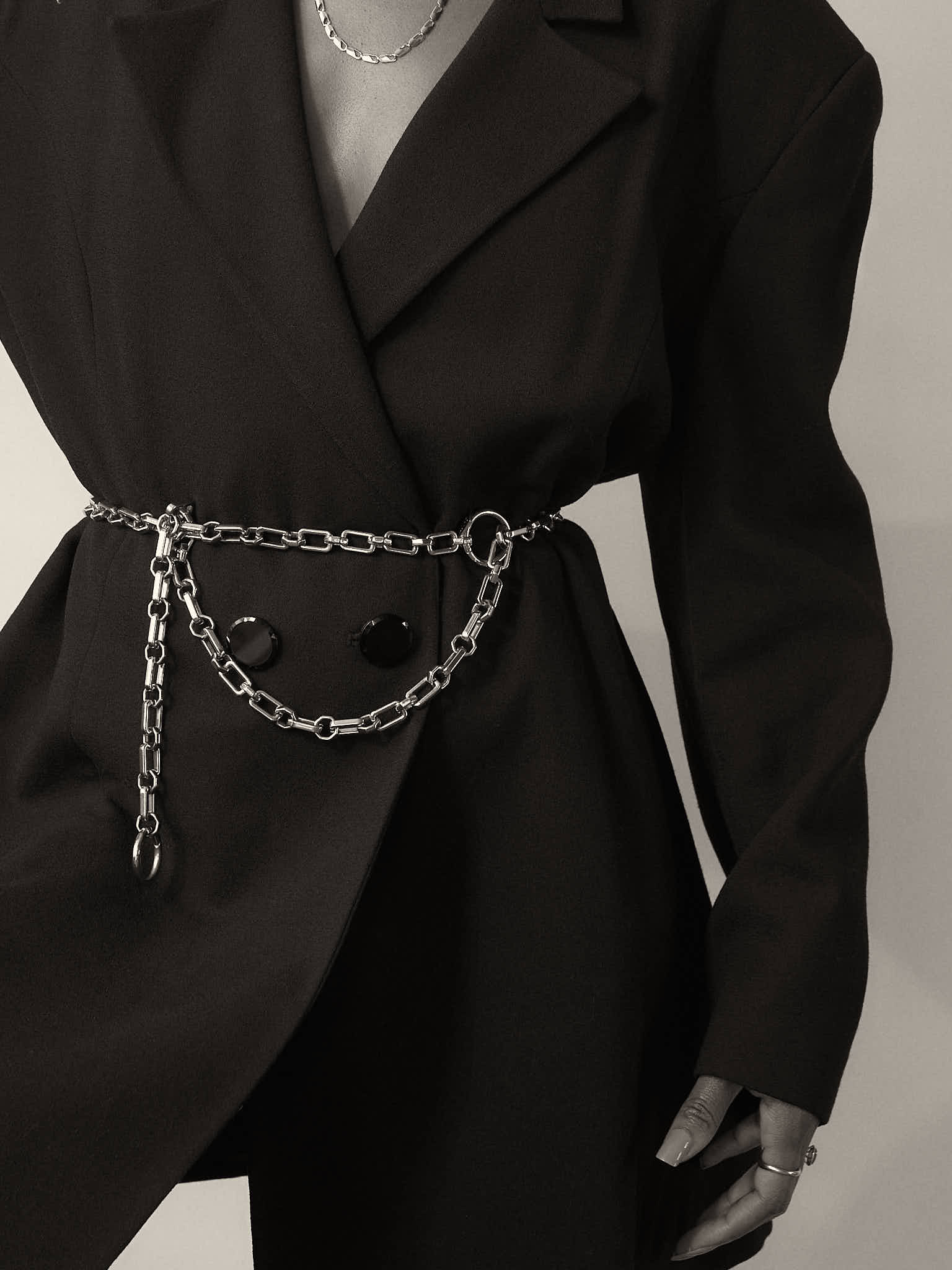 Himalia Silver Chain Belt