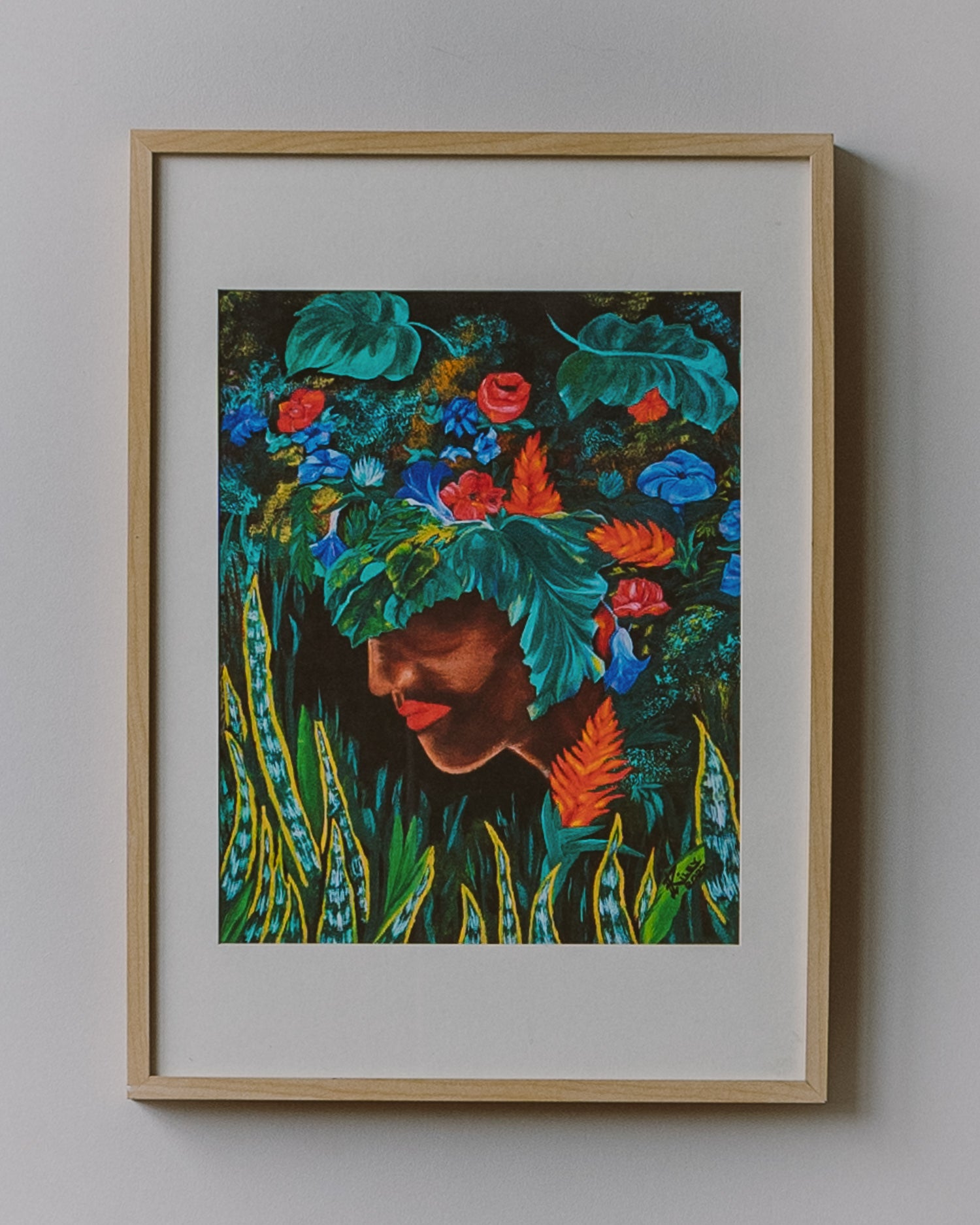 jezebel floral art print by nyc artist michelle riley - lapo lounge