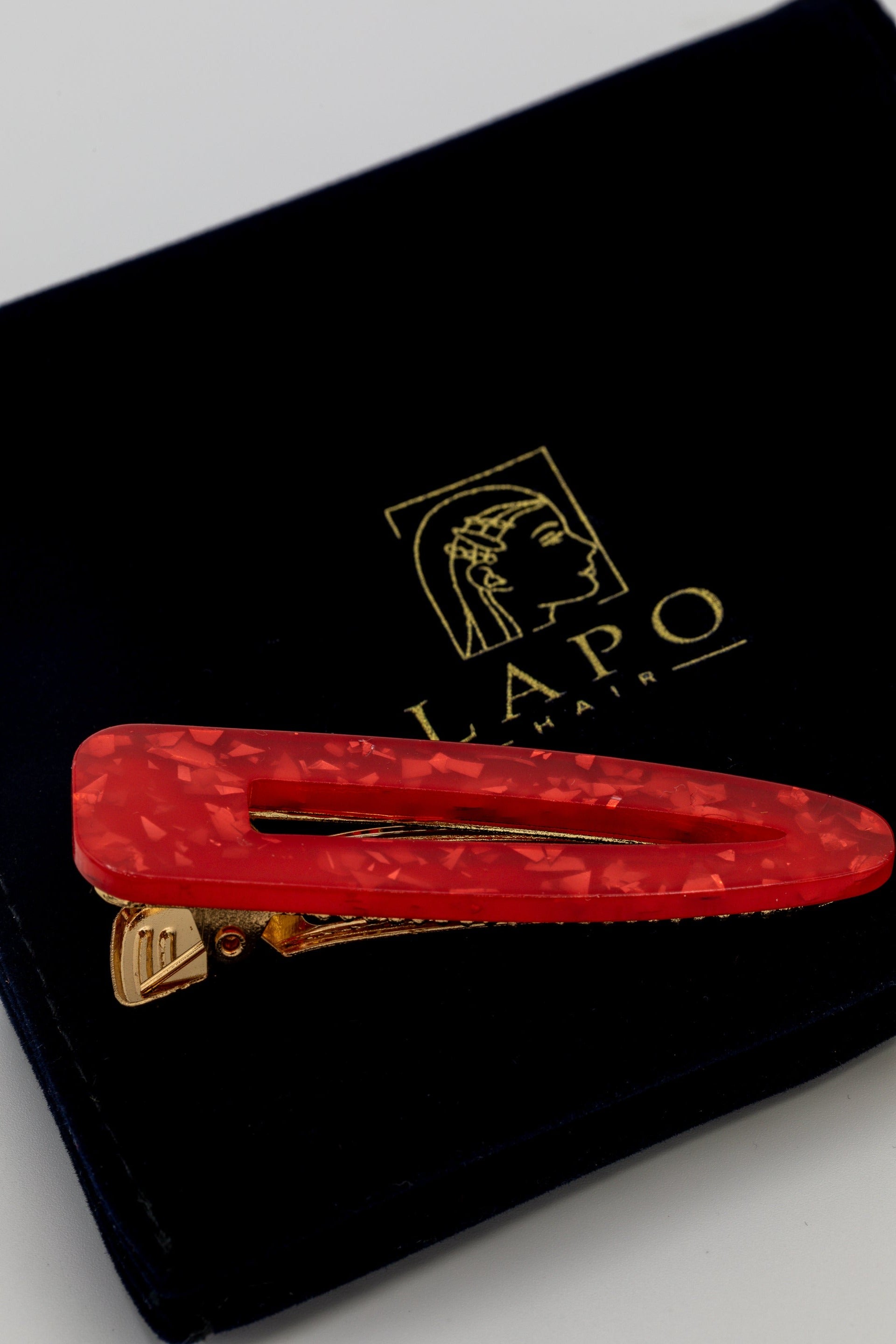 Statice Barrette - Red