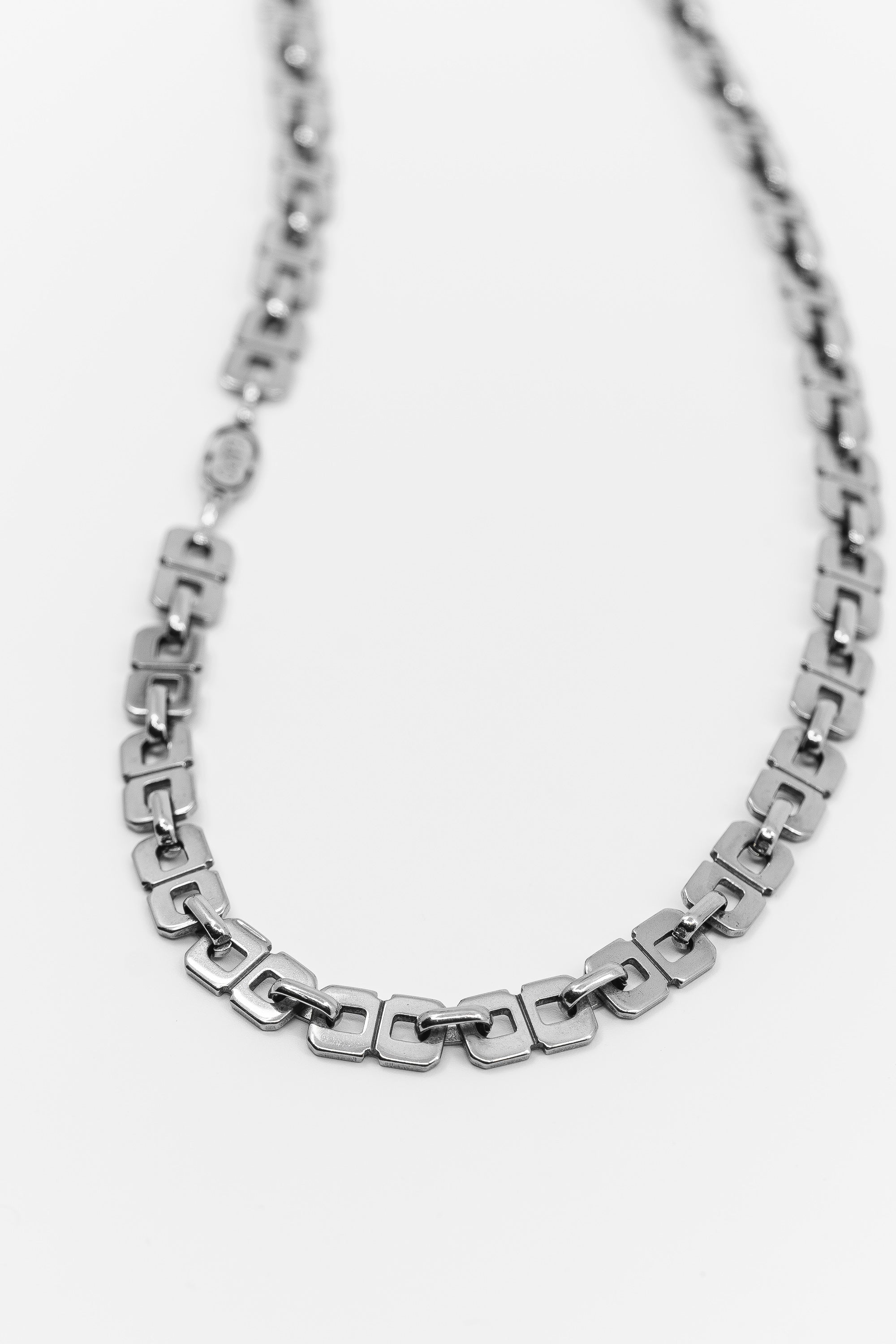 Gridlock Silver Necklace