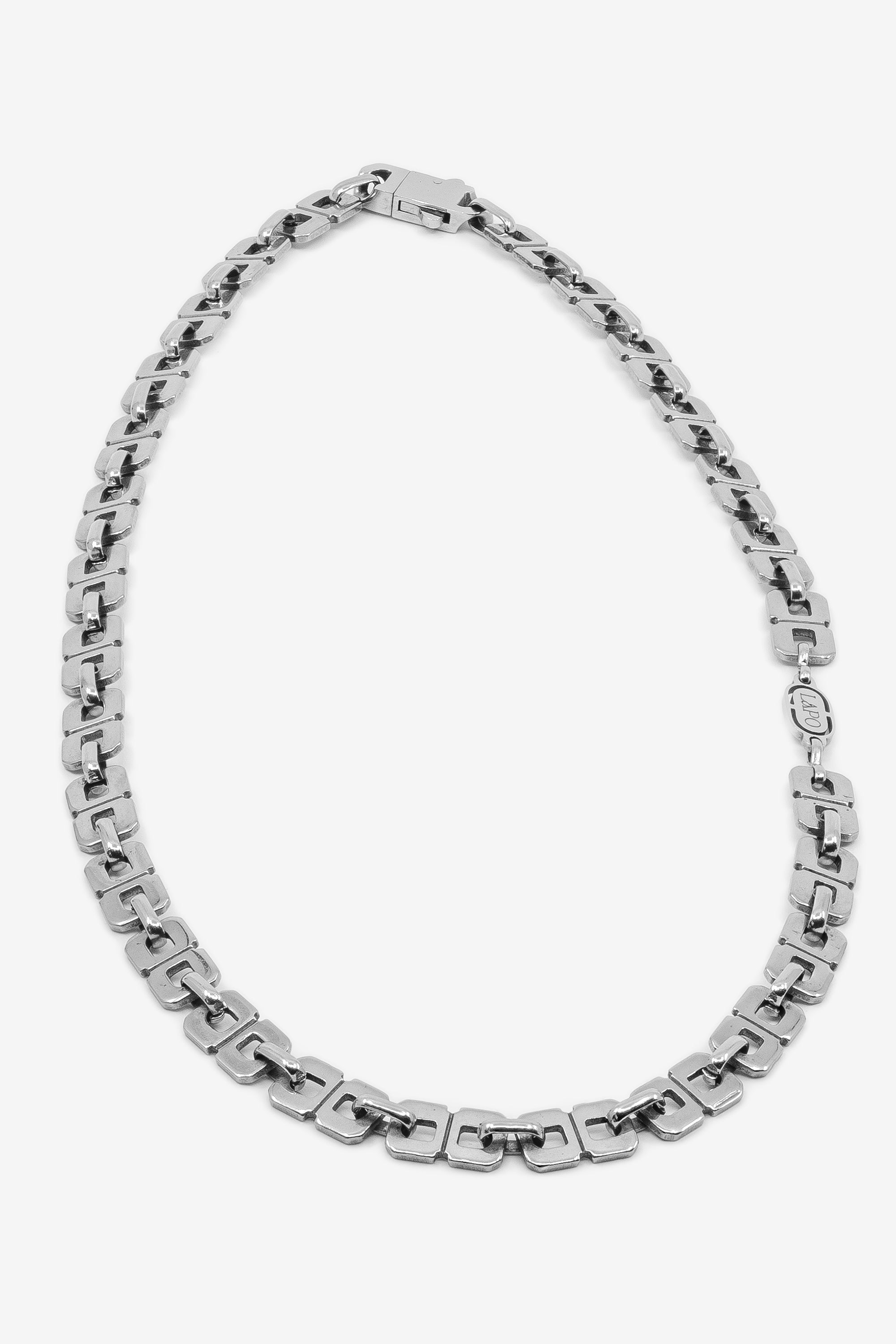 Gridlock Silver Necklace