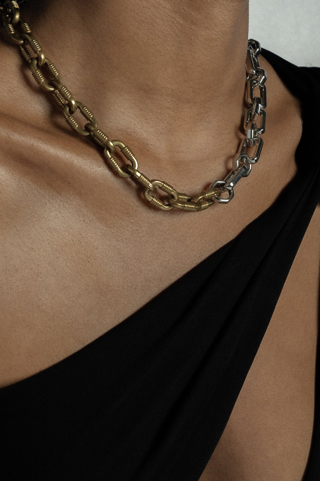 Thebe Silver & Gold Necklace
