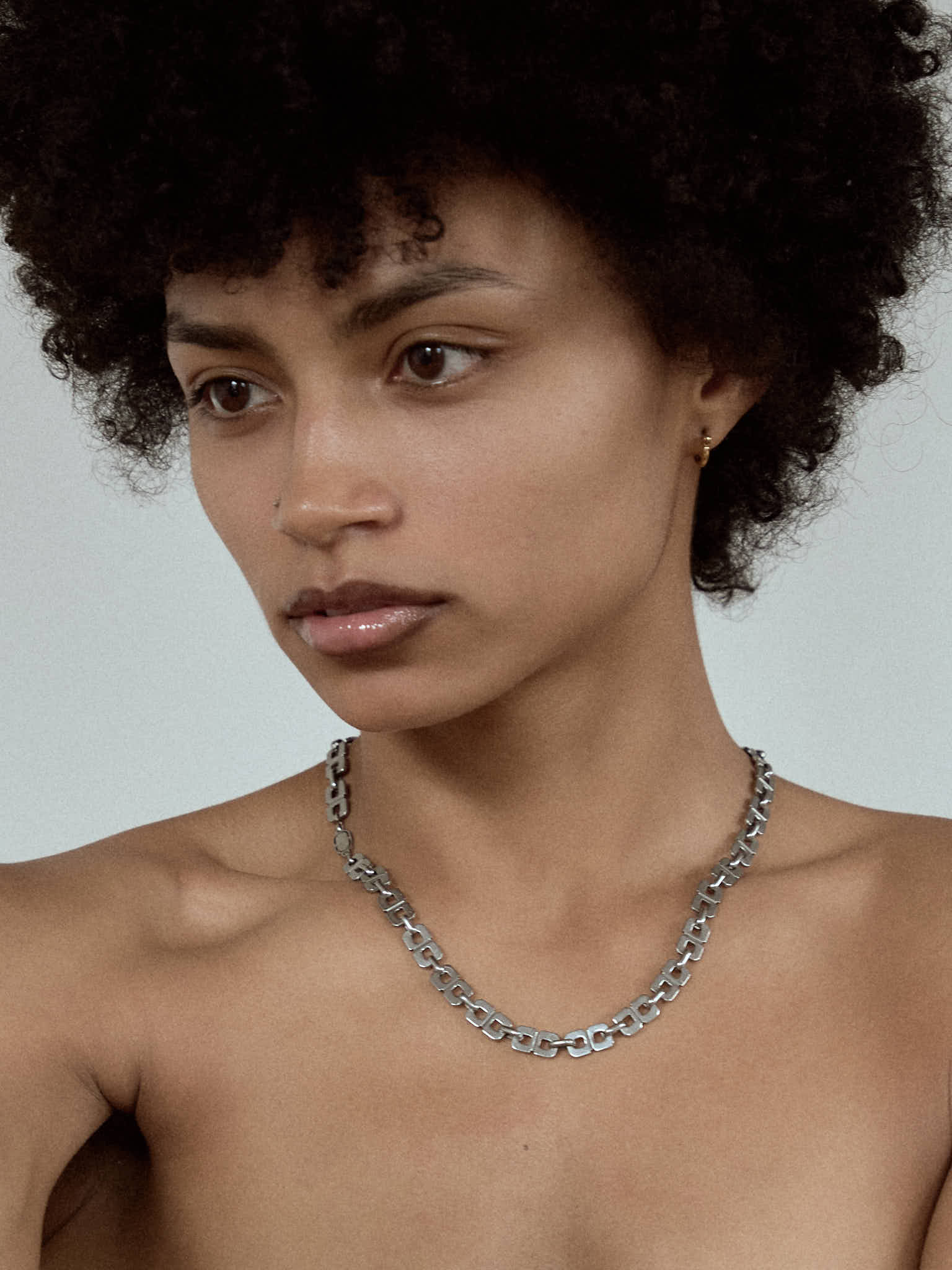 Gridlock Silver Necklace