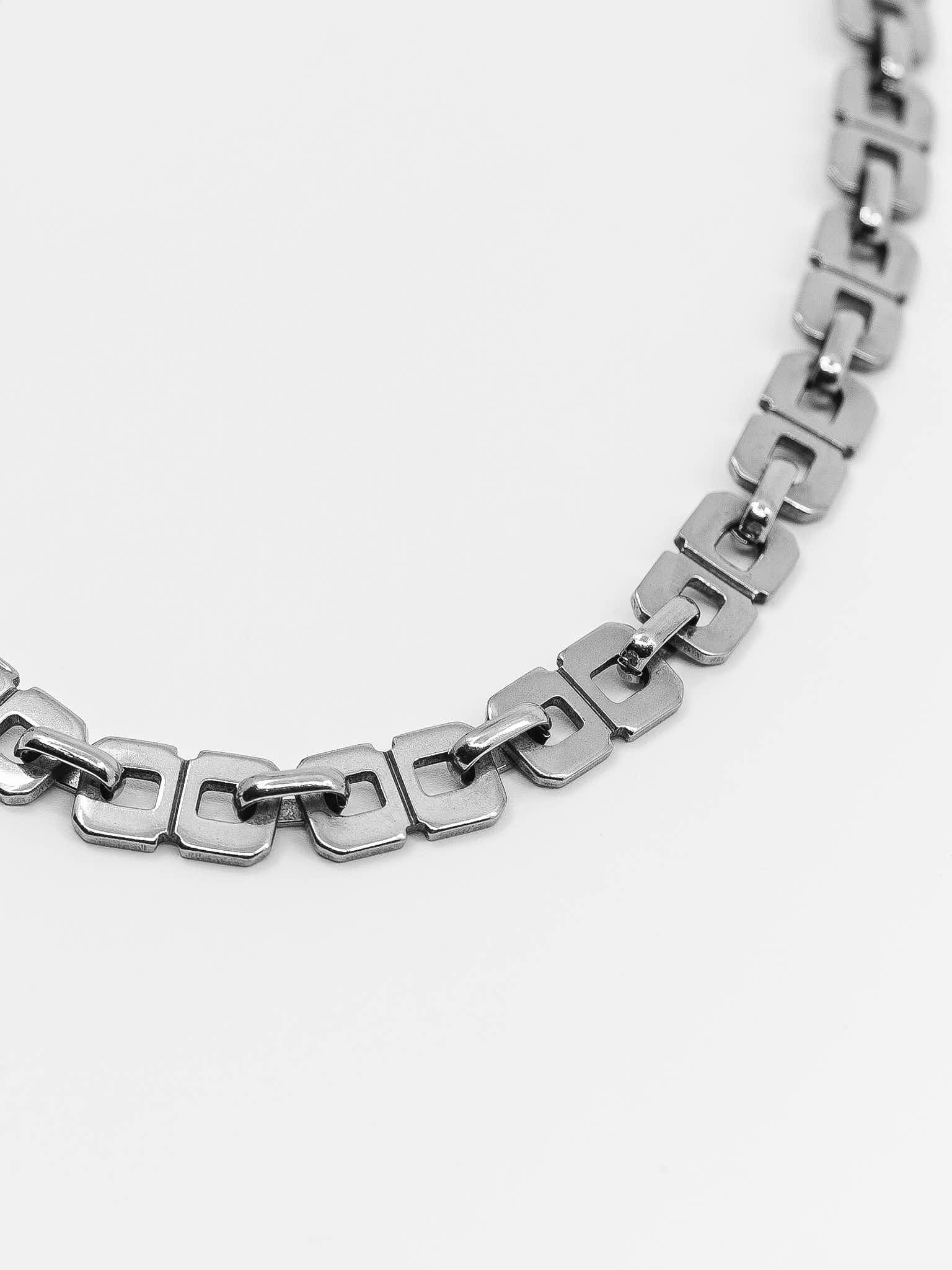 Gridlock Silver Necklace