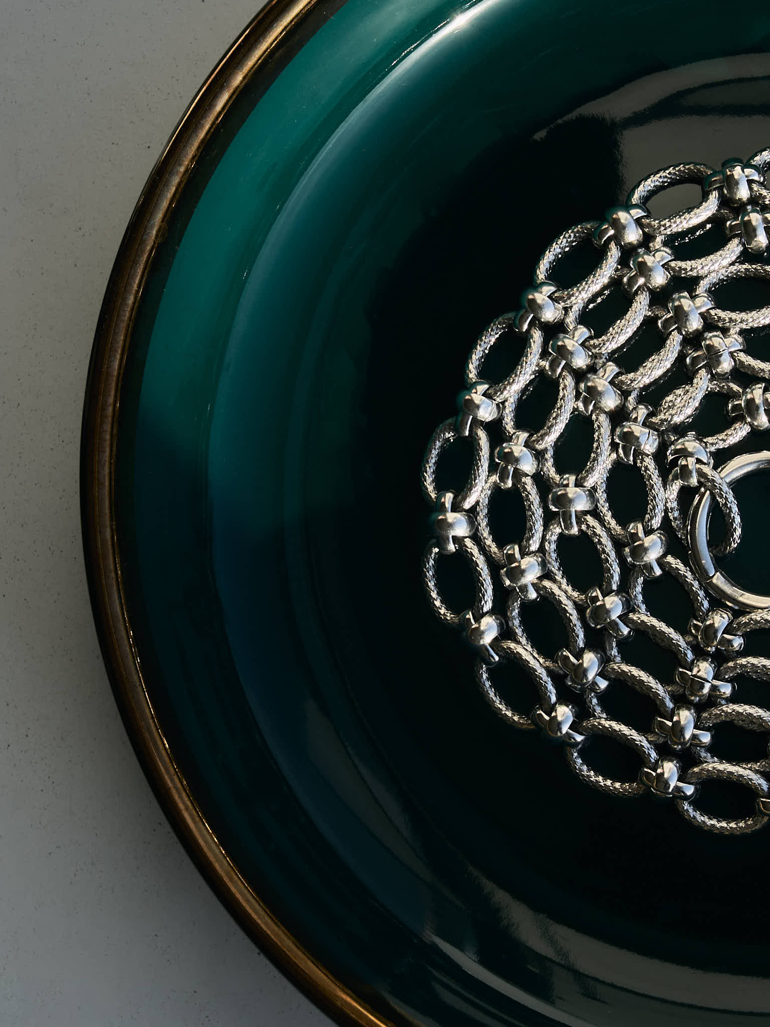 Nebula Silver Chain Belt