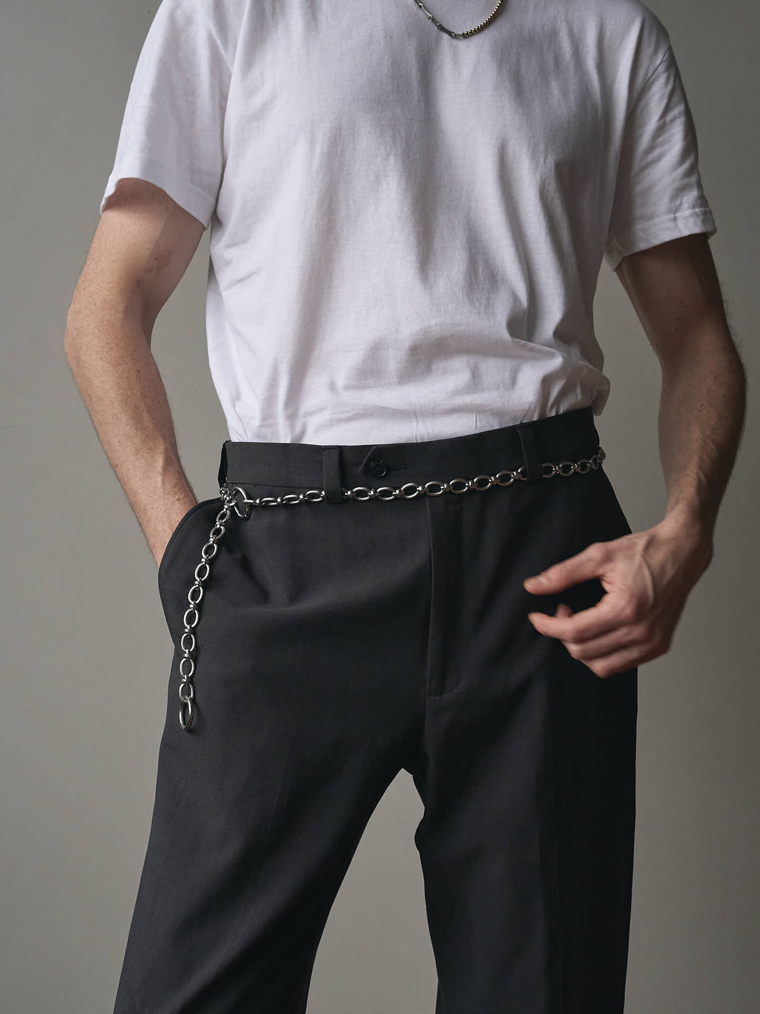 Nebula Silver Chain Belt