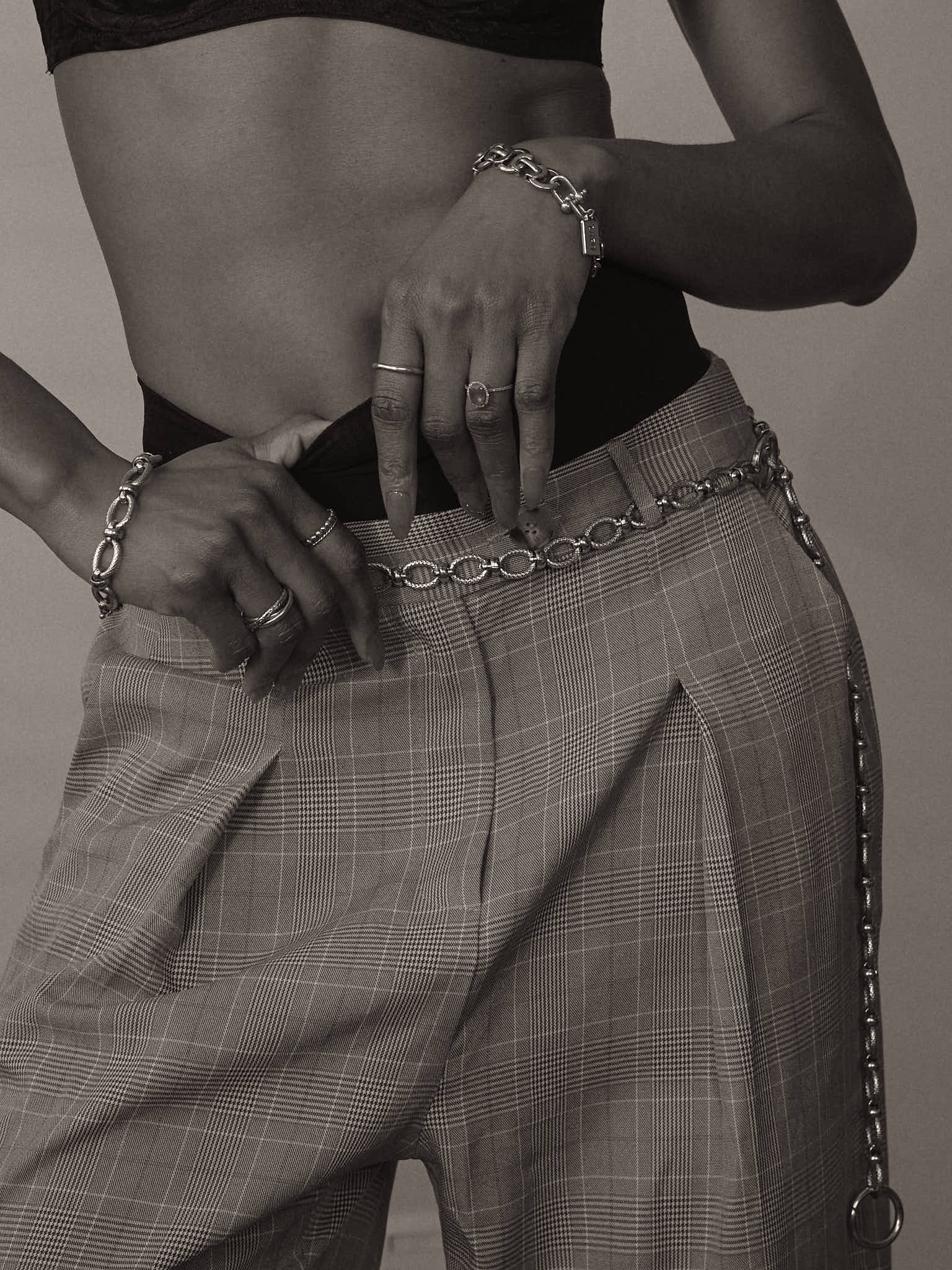Nebula Silver Chain Belt