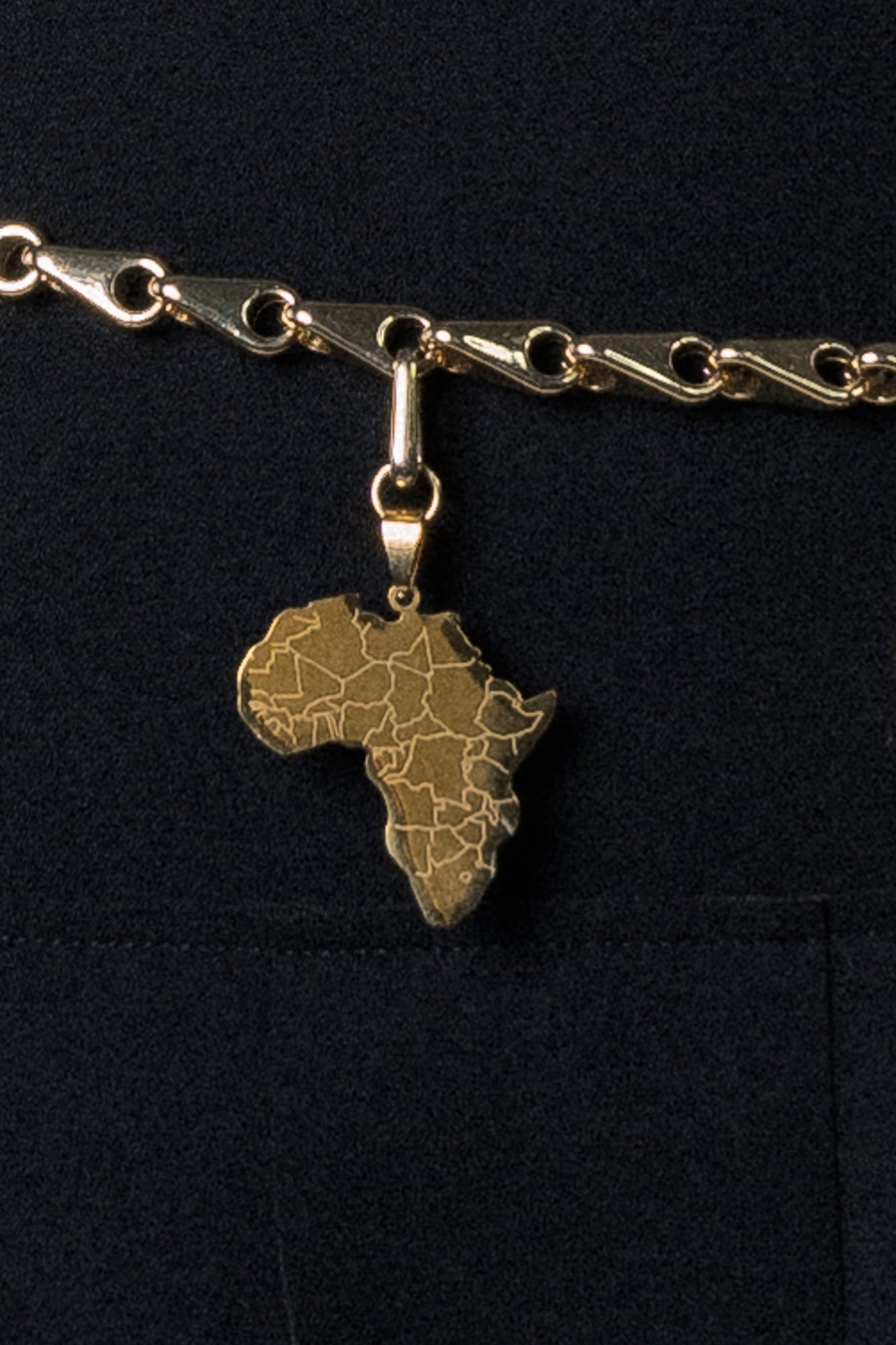 Womankind Africa Charm - Gold